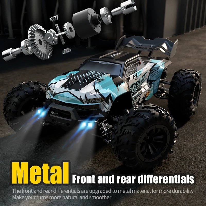 Pro 1:16 75KM/H 4WD RC Car With LED Light 2.4G Remote Control Cars High Speed Drift Monster Truck