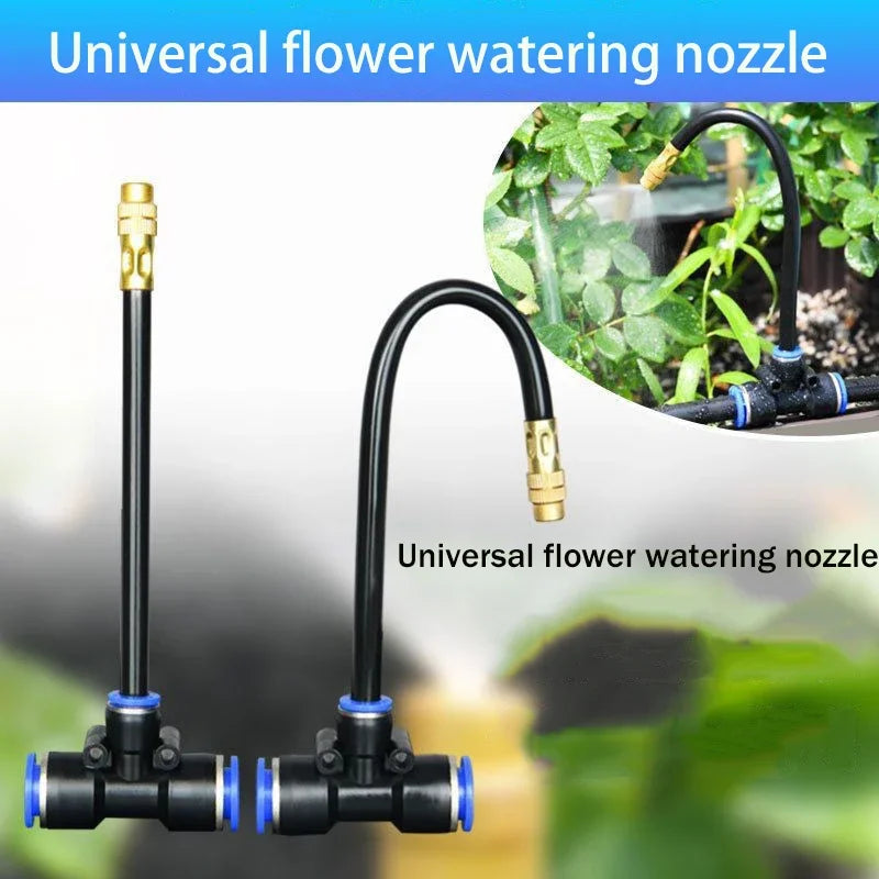 5-20M Universal Automatic Irrigation Sprinkler Kit Rotating Copper Nozzle Garden Balcony Atomization Sprinkler Kits