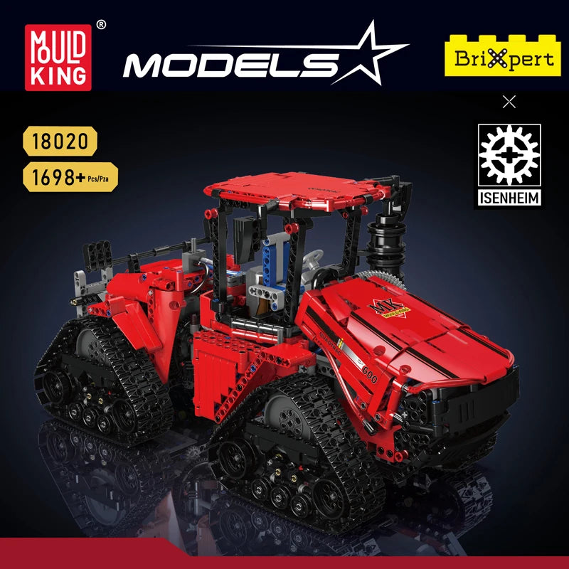 King 18020 Technical Car Toys The APP RC MOC-35270 Pneumatic Crawler Tractor Building Block Brick Kids Gift