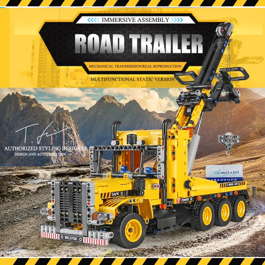 17011 Technical Truck Toys The MOC-43434 Tow Truck Building Block Assembly Car Brick Set Kids Christmas Gift