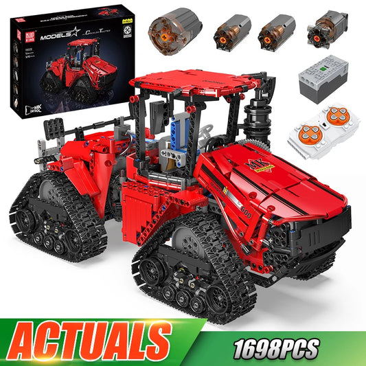 King 18020 Technical Car Toys The APP RC MOC-35270 Pneumatic Crawler Tractor Building Block Brick Kids Gift