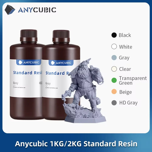 ANYCUBIC Standard Resin 405nm UV Resin LCD 3D Printer Photosensitive Resin For Photon Mono 7 Pro Figurines 3D Printing Materials