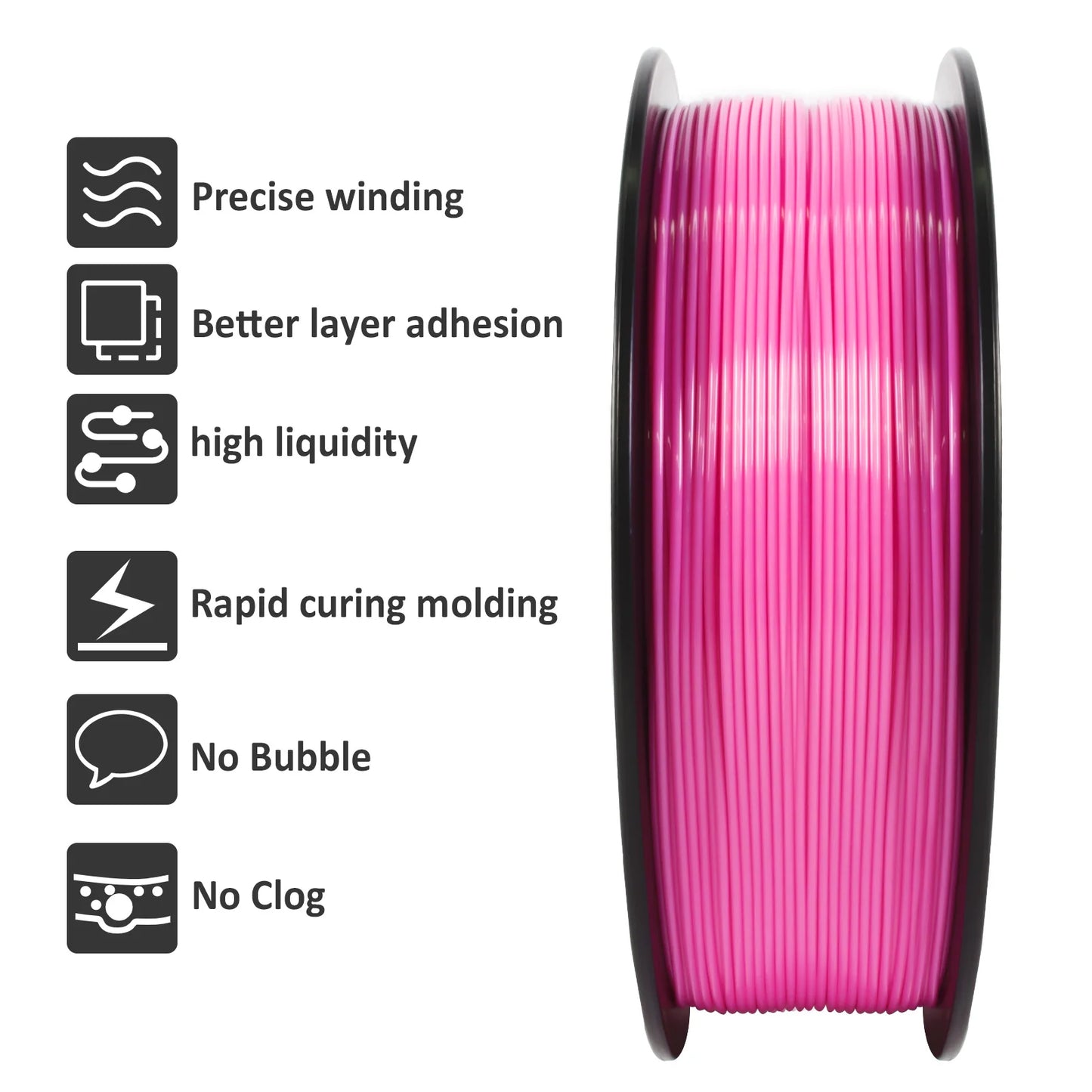 GEEETECH 10Kg High Speed PLA 3d priner Filament 1kg 1.75mm, faster curing & printing speed, higher printing quality
