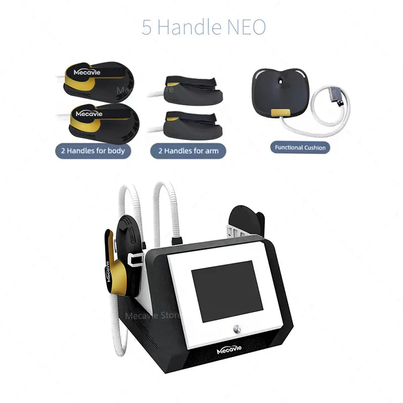 MECAVIE  2025 EMS RF Professional Body Shaper 15 Modes 6500W Muscle Stimulator ABS Fitness And Wellness EMS Machine